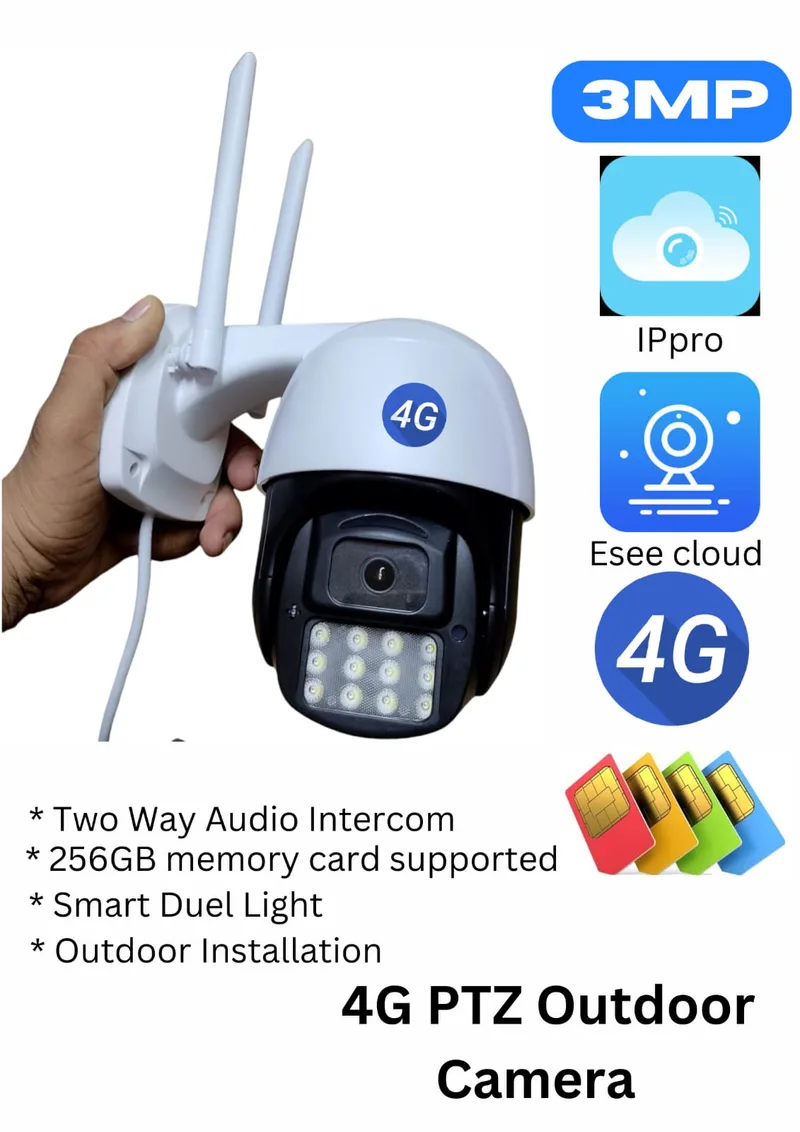 4G Sim Card outdoor rotating 360 degree camera - Mobile app IP pro  3MP
