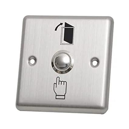 anti rust strong metal door exit push button switch plate for Home Office access control system - steel button  ST303