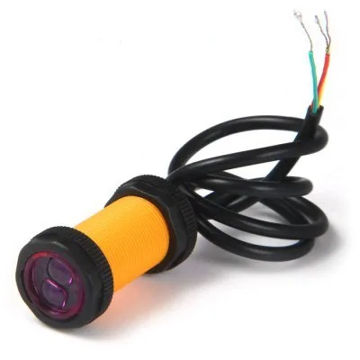 E18-D80NK Adjustable IR Sensor Proximity Switch 3-80cm Range - NC Type low level trigger