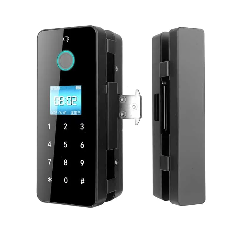 High Security Fingerprint Smart Glass Door Lock  Electric Door Lock Smart Office Cabin Door Lock Tuya wifi smart life sliding glass door lock K616