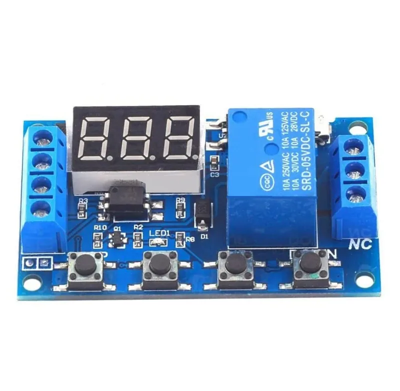 Jenix 12V Delay Relay Board LED Display Automation Digital Delay Timer Control Switch Relay Module