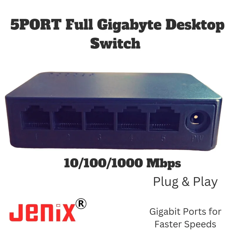 jenix 5 port Full Gigabyte Desktop switch