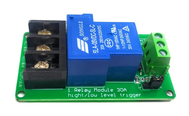Jenix 5V 30A Relay Module Optocoupler Isolation High Power Relay High/Low Level Trigger suitable for all Micro controller