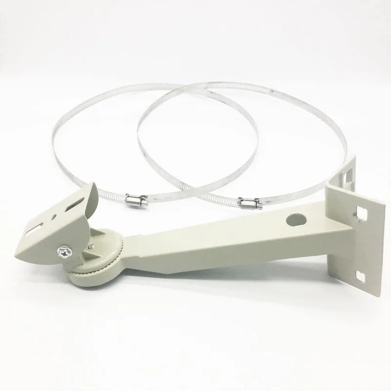 Jenix CCTV Camera Direct Pole 360 Degree Mounting Stand/Bracket with Steel Looping Ring with 200 MM Diameter I Hoop Mounting Bullet Camera Stand Bracket