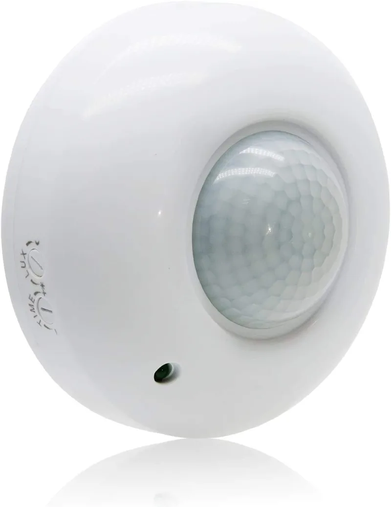 Jenix Ceiling Mounted 360 Degree Energy PIR Motion Sensor Detector Switch with Light Sensor I Automatic Switch ON and Off Light up to 10Amp Load I 230V Energy Saving Motion Sensor Light