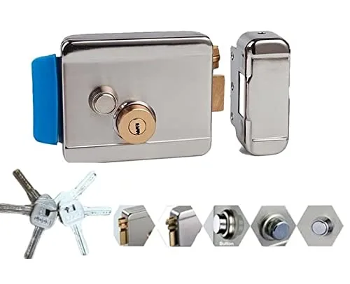 Jenix Electronic Door Lock Suitable for Outdoor Main Gate Wood gate Villa Flate for Electric Lock Security System Rim Lock