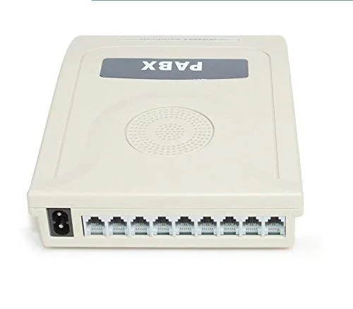 Jenix EPABX Telephone Intercom System 1 Main/Trunk/FCT Device Line and 8 Landline Phone Subscriber Connection Mini Telephone Exchange PBX 108