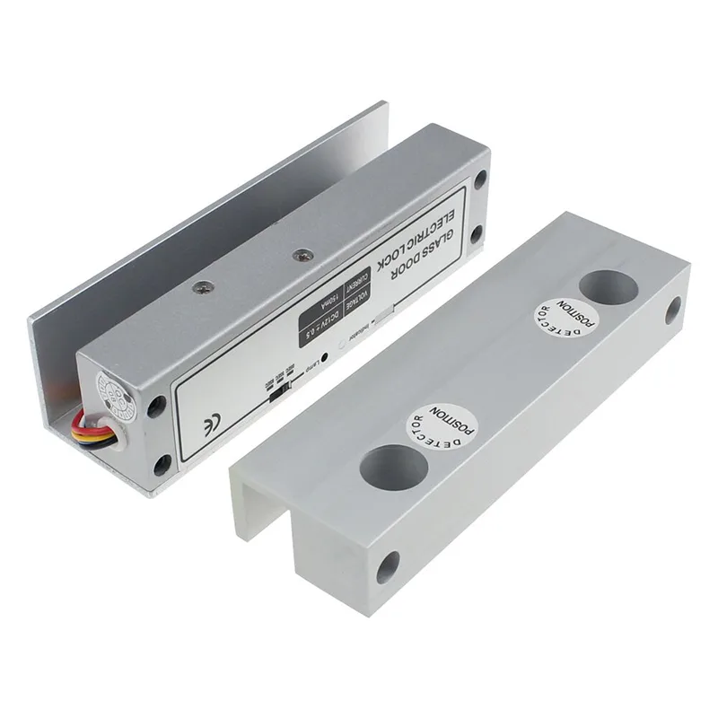 Jenix Fully Frameless Glass Door Electric Bolt Door Lock with Timer and Signal Feedback Lock for Glass Door RIGHT / LEFT