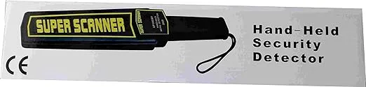 jenix Hand Held Metal Detectors, Portable Light-Weight Security Super Scanner HHMD bat