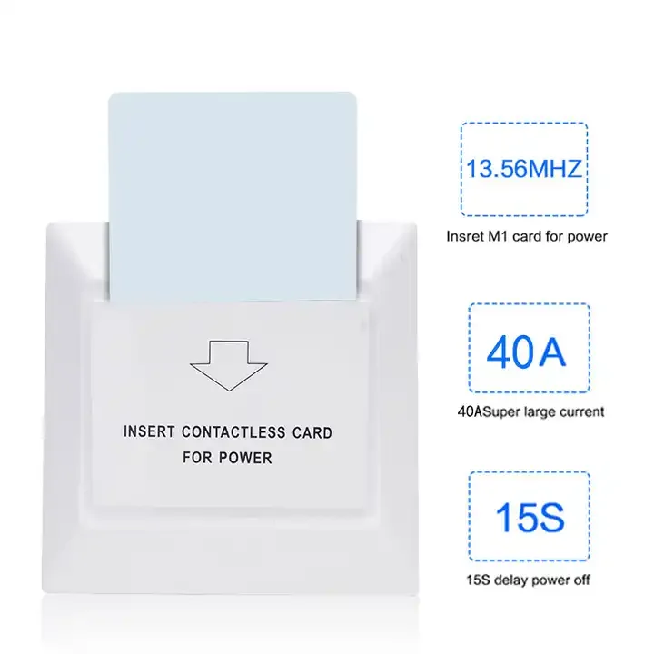 jenix Hotel Room key Mifare Card  energy saving switch 40Amp 230V - ESS40A TTHotel