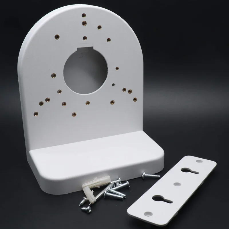 Jenix IP Camera Wall Mount Bracket I L Shape Wall Mount Bracket Stand for CCTV Dome Camera, IP Security Camera I White Color 145x170mm