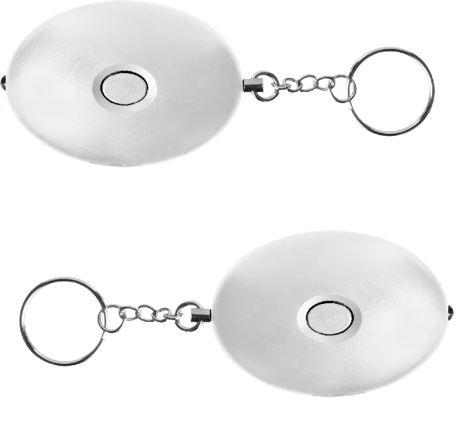 Jenix Personal Alarm 140DB Personal Security Alarm Keychain with LED Lights, Emergency Safety Alarm ( White) for Women, Men, Children, Elderly- Set of 2