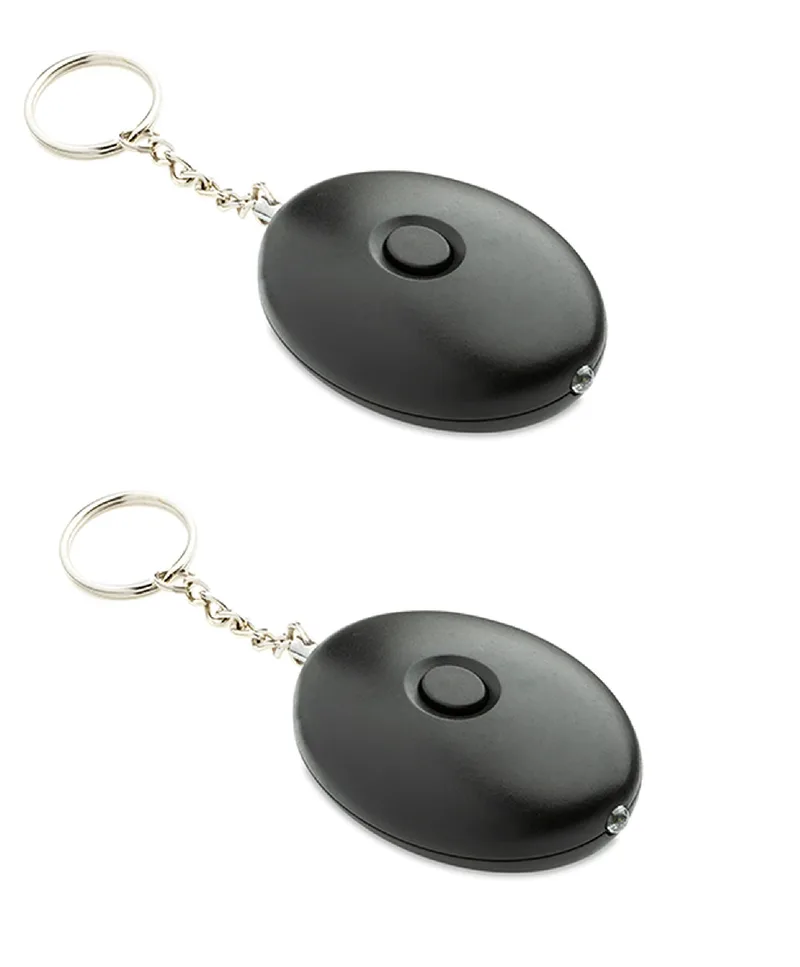 Jenix personal safety alarm 140DB personal security alarm Keychain with LED Lights, Emergency safety alarm for women, men, children, elderly- Set of 2