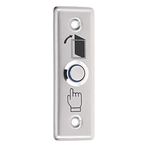 Jenix Stainless Steel Square Switch Button Panel Door Exit Home Push Release for RFID Access Control System  ST103