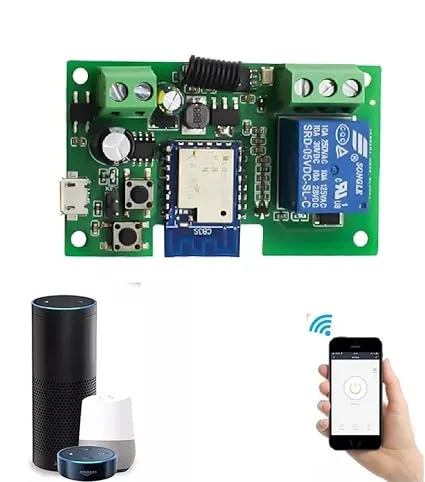 Jenix Tuya Smartlife app wifi relay kit lock PCB 433 Mhz Universal Wireless Remote Control Switch  DC 12V Wifi 1CH Relay Receiver Module
