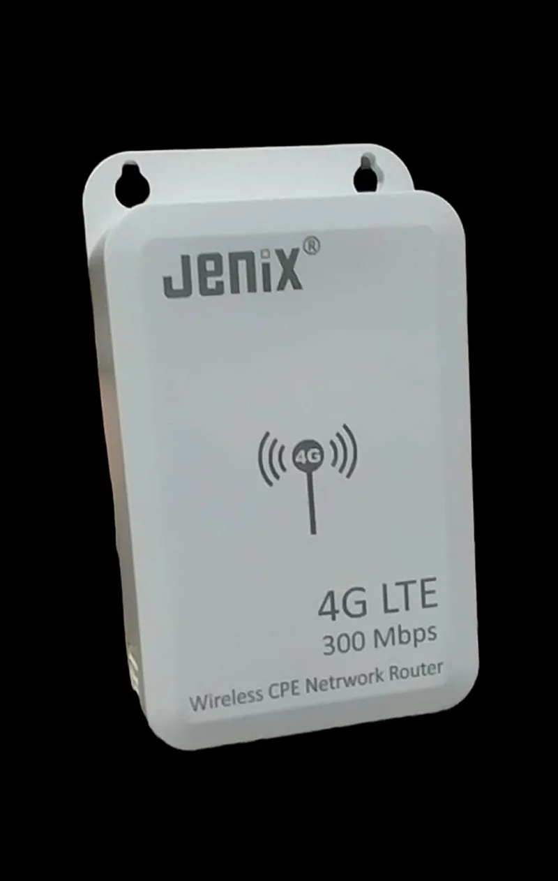 Jenix Waterproof 4G LTE Wi-Fi Router, Support All sim Cards, High Speed, No Configuration Required, Up to 32 Devices Connectivity, Support DVR, NVR, WiFi Camera