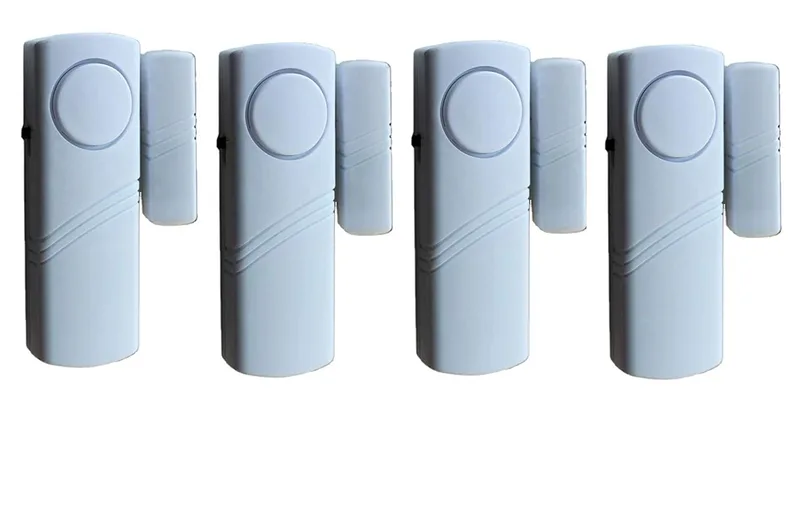 Jenix Wireless Door Window Open Alarm Home Security System Siren- Set of 4