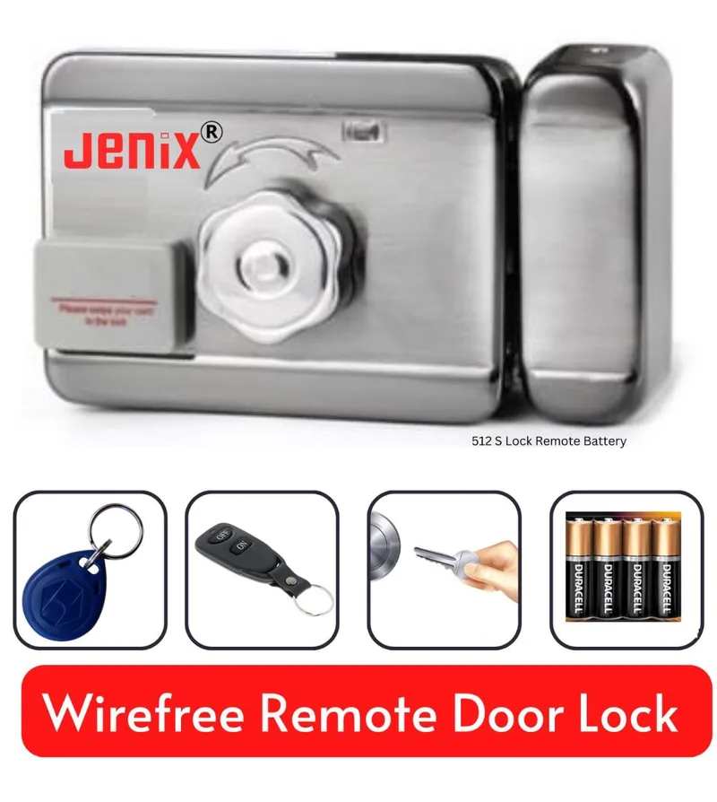 jenix wireless ( wirefree ) remote control door lock , RFID control door lock without wire  , 512S-Lock-Remote