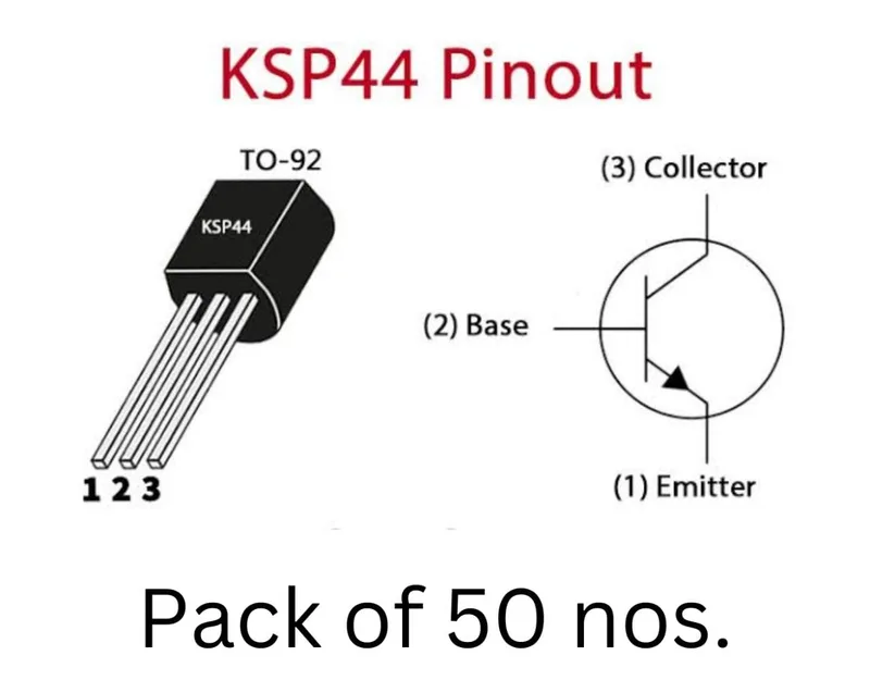 KSP 44 bipolar transistor  - Pack of 50 nos.