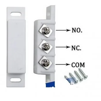 NO & NC Type Wired Door Window Sensor Magnetic Reed Switch for Home Alarm System & Wardrobe Light  Cabinet light