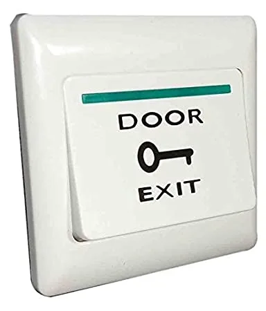Plastic 3" x 3" door exit push release button switch for standalone/multi door access control system or biometric EM lock  - PC Button NO Type