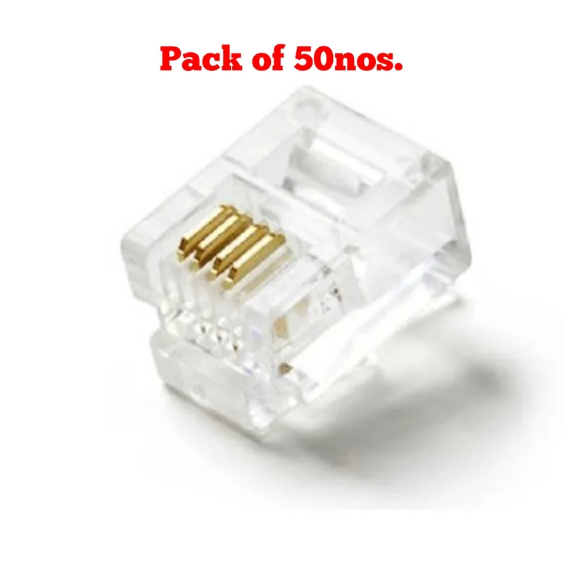 RJ11 connector for telephone