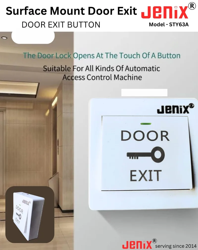 Surface Mount Door Exit Button - Open Surface door exit button ( bell type rocker switch)