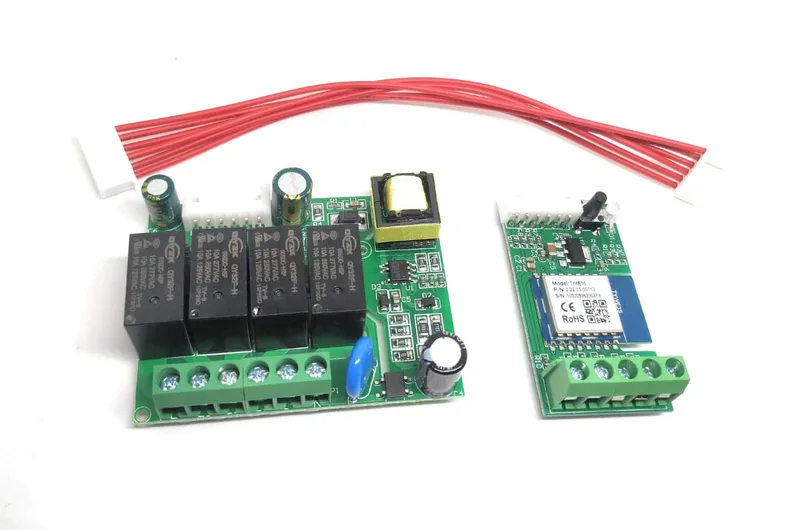 tuya Smart Home PCB for 4 Gang/Switch PCB Board for Home Automation with Manual and WiFi Control Work Online and Offline as Well Compatible with Alexa and Google Home