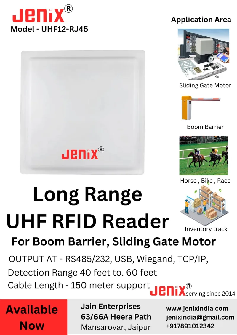 uhf integrated reader  for Parking System Access Control Jewellery tag , Bike race , Horse race  Waterproof  Integrated tag UHF Reader antenna Access Control long range  UHF-pro - RJ45