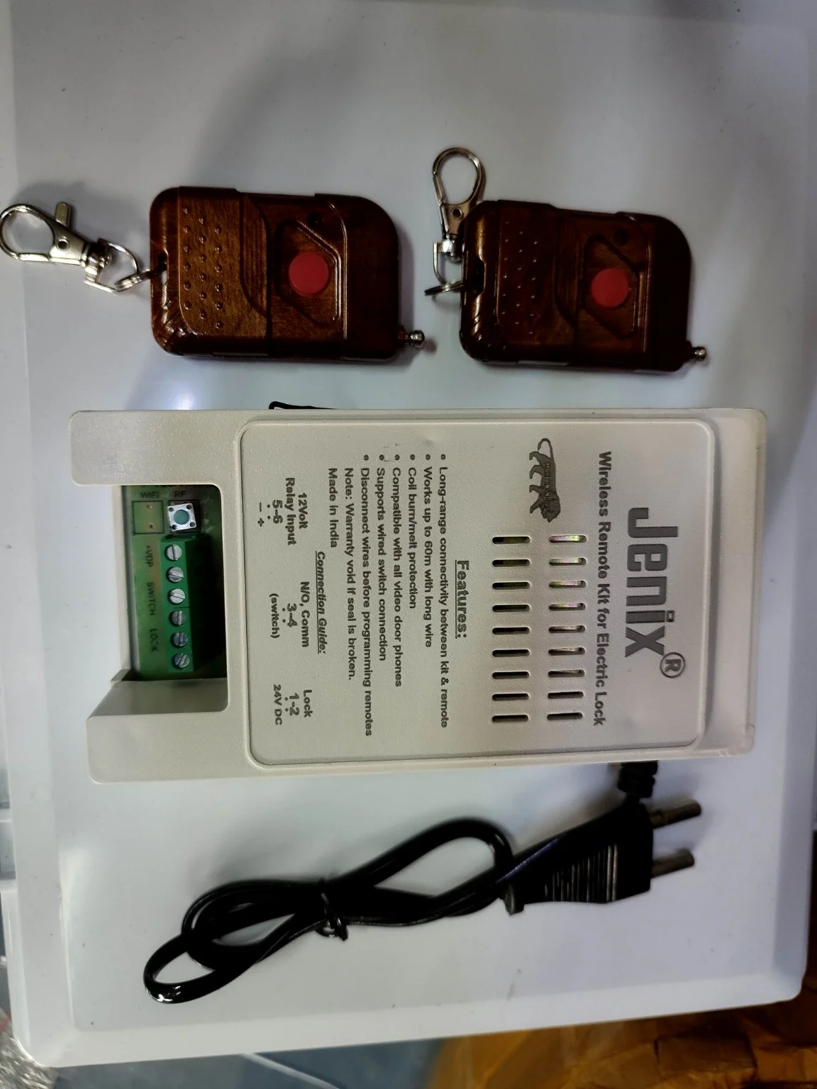 Remote Operated Main Door Lock Power Supply - RIM Lock Supply