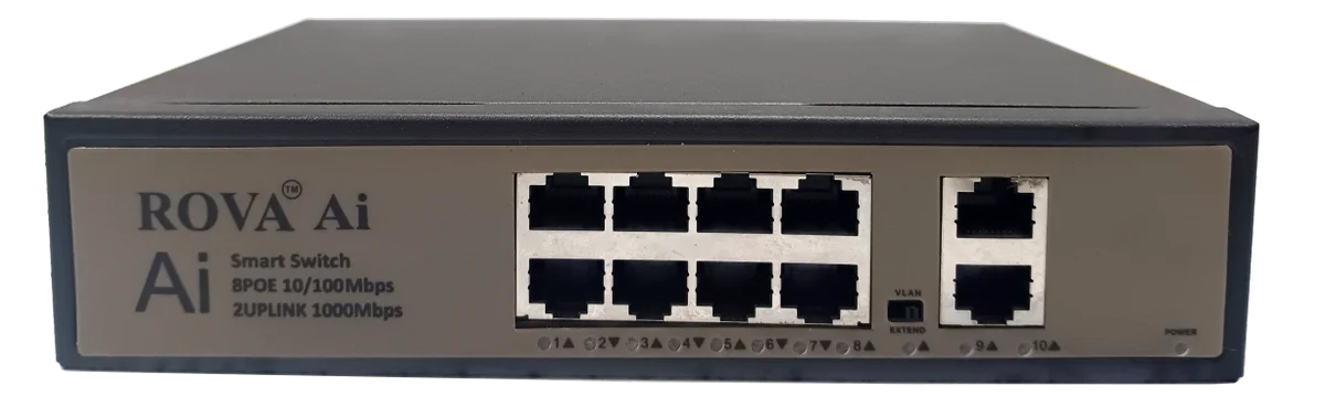 8 Port Giga POE Switch 8FE+2GE