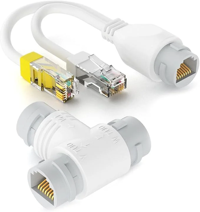 POE T Multiplexer Splitter, Poe Synthesizer separator converter cable connector, PoE injector Power Over Ethernet for CCTV System up to 100M POETSP