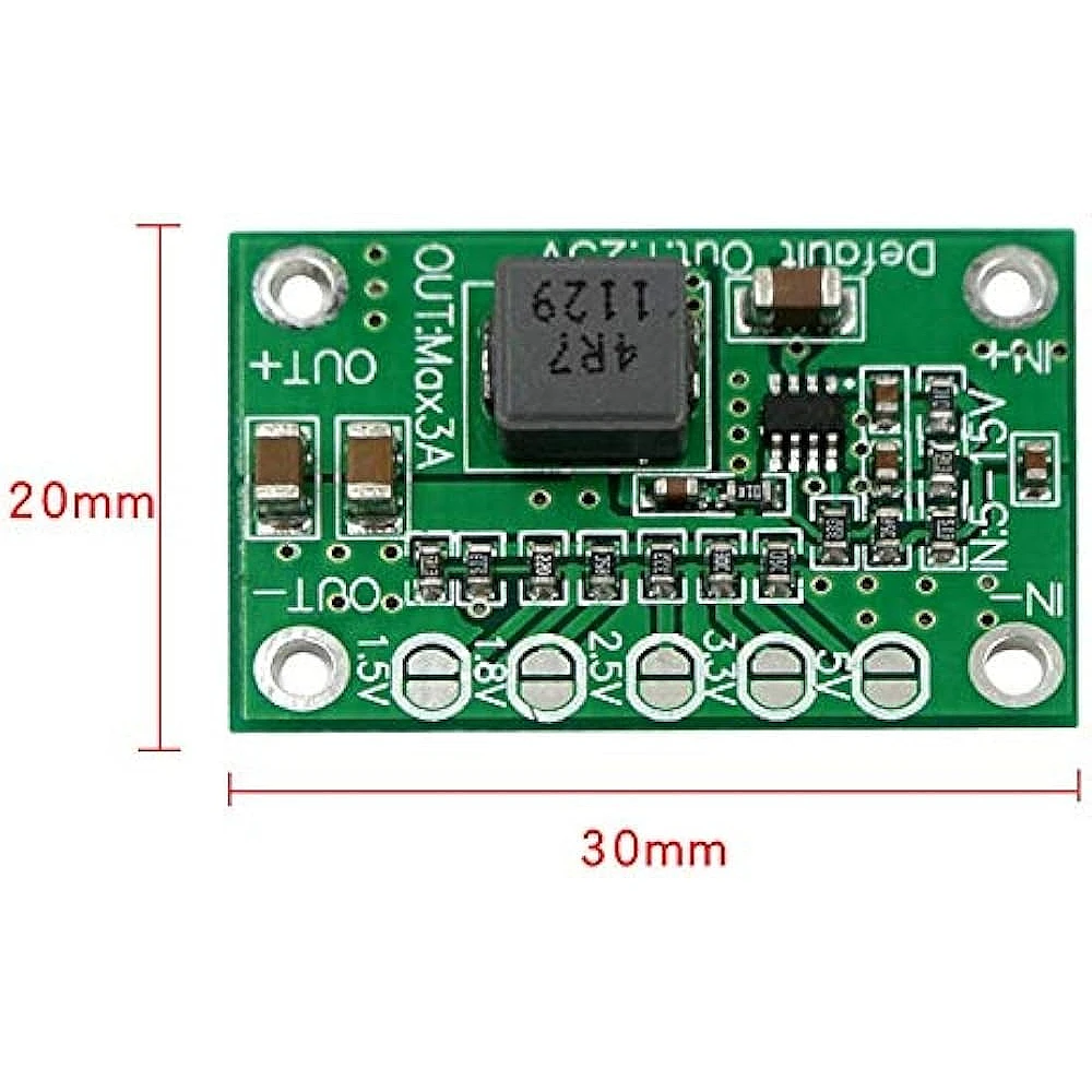 CA-1235 DC-DC Step Down Module Variable DC volatge Input 5V-15V to FIX DC voltage output  1.25V/1.5V/1.8V/2.5V/3.3V/5V 3A