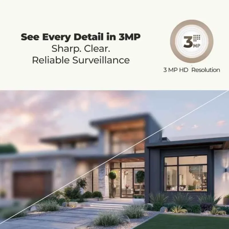 T18290-S Trueview 3MP Smart WiFi CCTV Camera for Home & Office | Mini Pan Tilt, Human Detection
